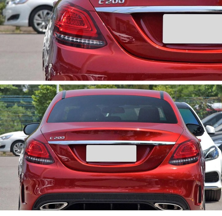 Upgrade Complete Tail Light Assy Set (Upgrade Normal To LED Upgrade) Plug And Play No Need To Change Bumper Compatible With Mercedes Benz W205 (2015-18) Tag No.7