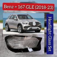 Front Headlight Glass Compatible with  MERCEDES BENZ GLE W167 2018-2023