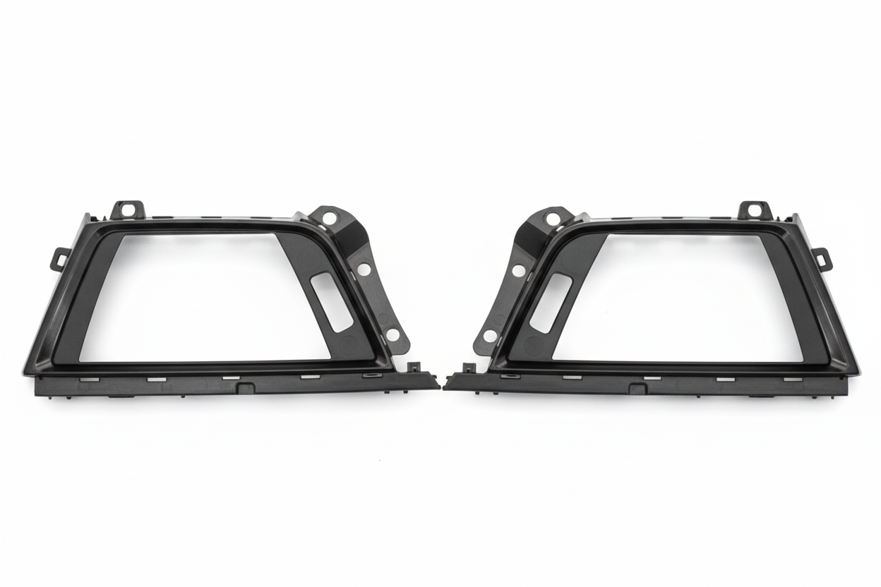 Front Ac Vent Outer Frame Matt Chrome 64229346226 Compatible With BMW 3-Series F30 & F34 GT