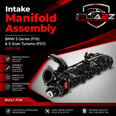 Intake Manifold Assembly 11617811909 7811909 Compatible With BMW 5 Series (F10) & 5 Gran Turismo (F07) & 7 Series (F01, F02, F03, F04) & X3 (F25) & X5 (F15, F85) & X6 (F16, F86)