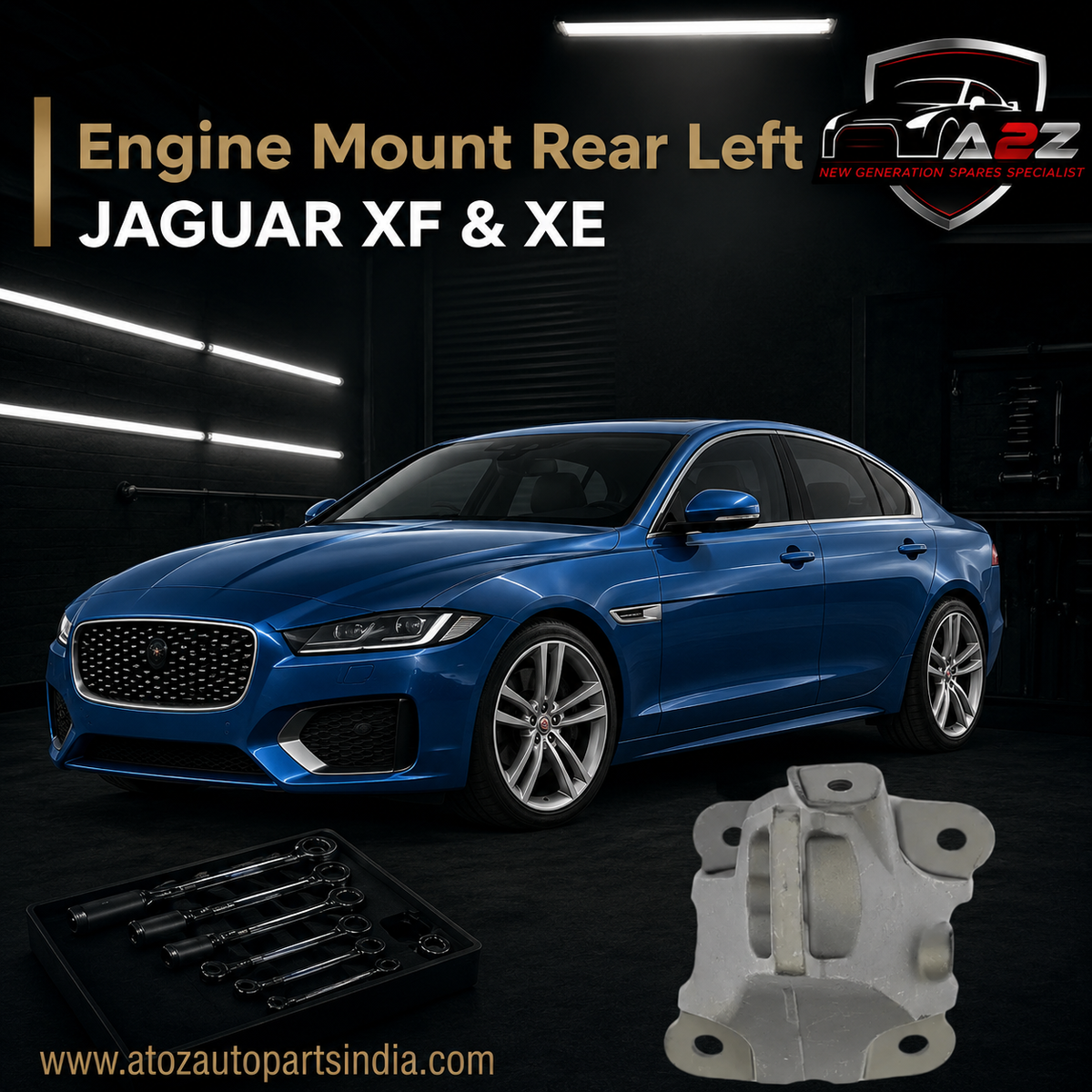 Engine Mount Rear Left  T4N1135 Compatible With JAGUAR XF & XE