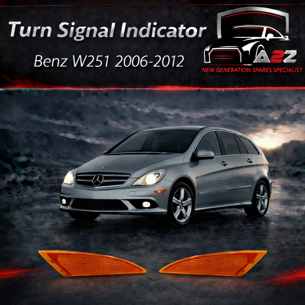 Front Bumper Turn Signal Indicator Light Left 2518200121 & Right 2518200221 Compatible with Mercedes Benz R-CLASS W251 2006-2012 Tag-FBL-13