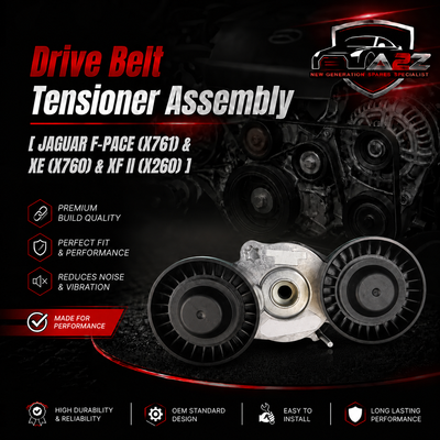 Belt Tensioner With Pulley LR003651 Compatible with JAGUAR F-PACE (X761) & XE (X760) & XF II (X260)