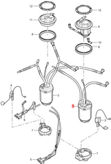 Fuel Pump Left 95562093101 compatible with AUDI Q7 & Porsche Cayenne 03-10 LH Tag-F-49