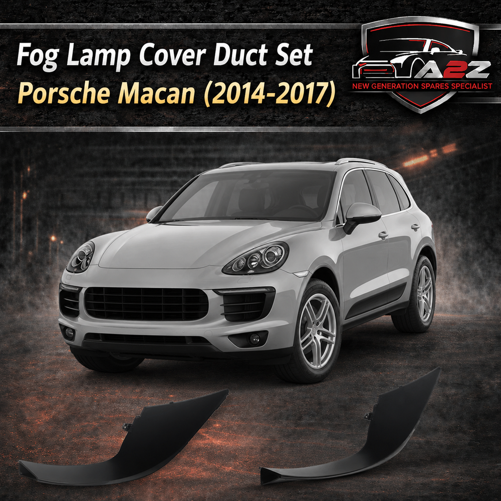 Fog Lamp Cover Duct Set Right 95B8078201EO & Left 95B8078191EO Compatible With Porsche Macan (2014-2017) Tag No.175