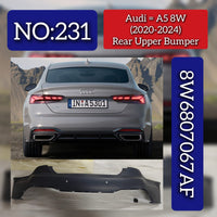 Rear Upper Bumper 8W6807067AF Compatible With Audi A5 (2020-24) Tag No.231