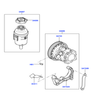 Power Steering Bottle LR000578 1789056 1852947 compitable with LAND ROVER FREELANDER 2 L359 | LR2 Tag-B-66