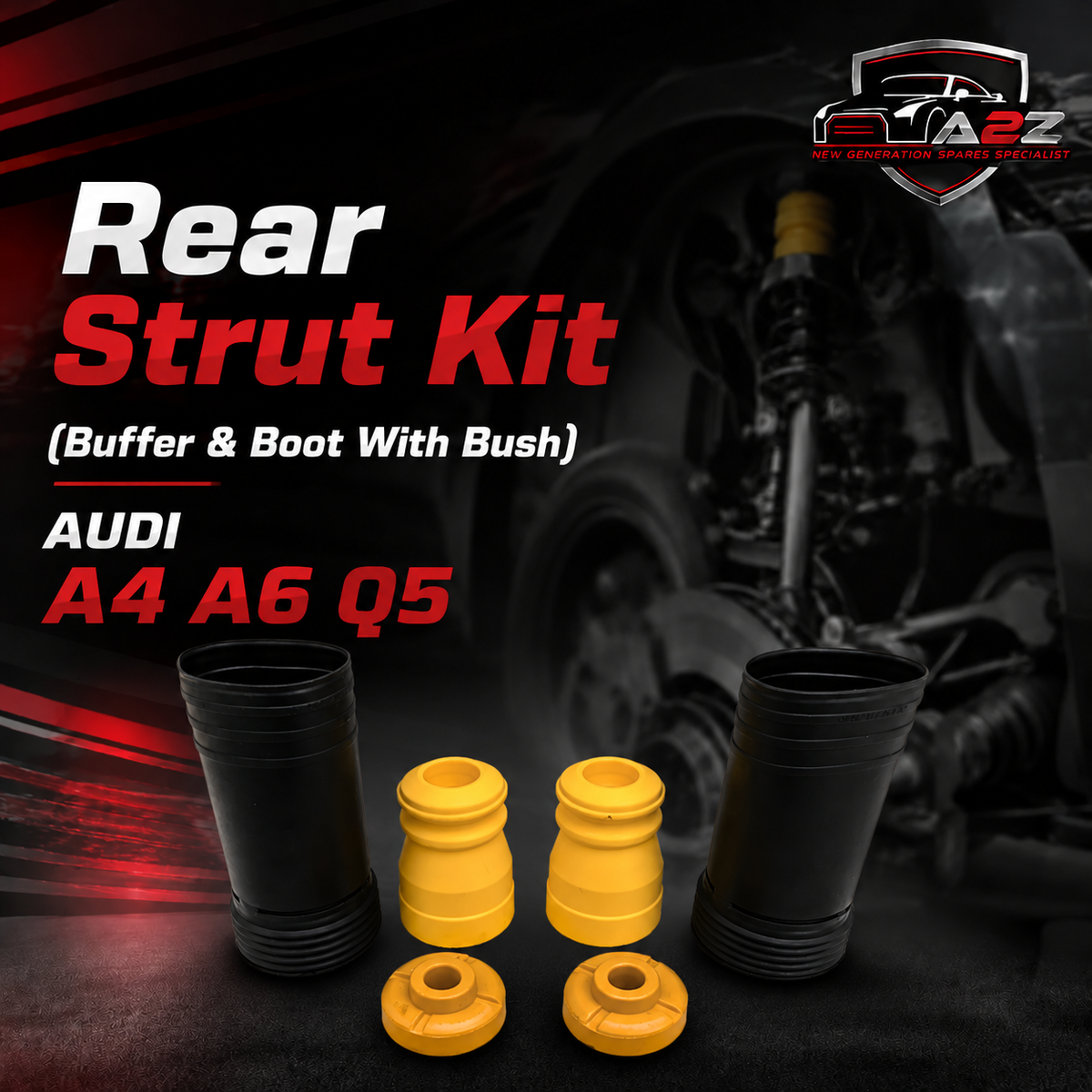 Rear Strut Kit   (Buffer & Boot With Bush) Compatible With BMW  X5 E70