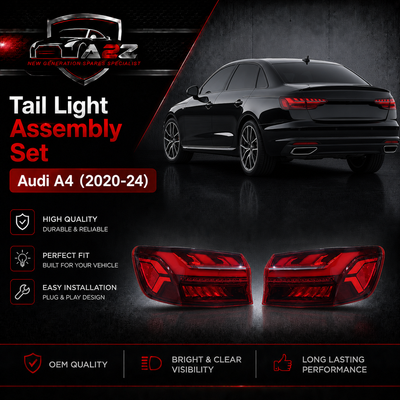 Tail Light Assembly Set Left 8W5945091AA & 8W5945092AA Compatible With Audi A4 (2020-24) Tag No.176