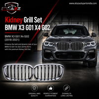 Kidney Grill Set  51137397465 L.H  & 51137397466 R.H (7:Lines ) Compatible With BMW X3 G01 & X4 G02