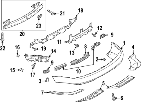 Rear Center Bumper Impact Absorber LR153913 Compatible With Land Rover Range Rover