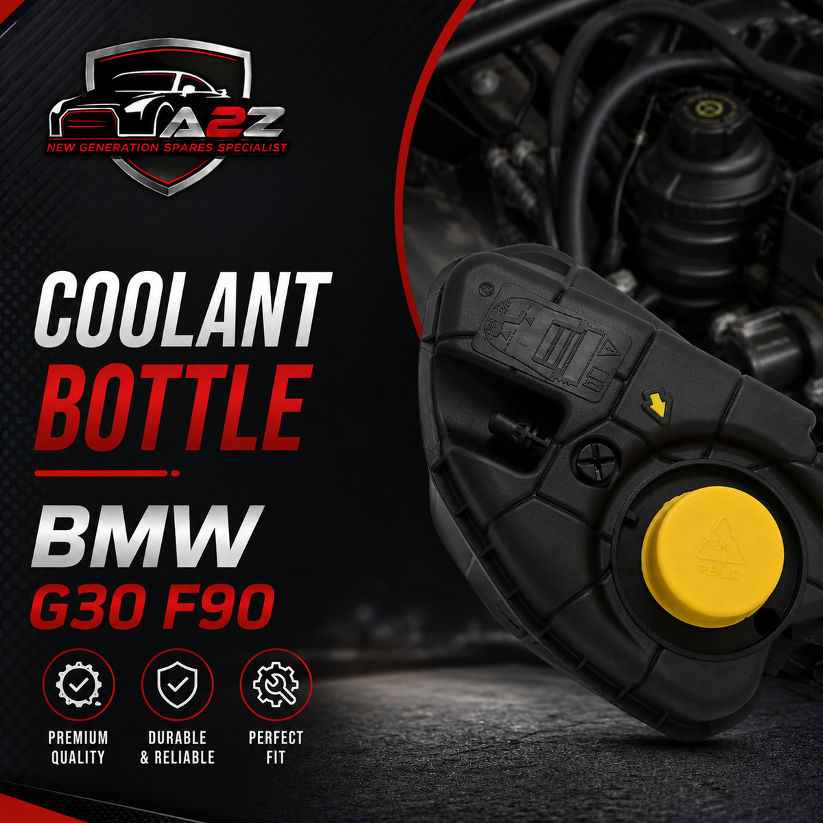 Coolant Bottle 17138610656 17138742975 17139487210 17139884859 For BMW 5 G30, F90 Tag-B-47