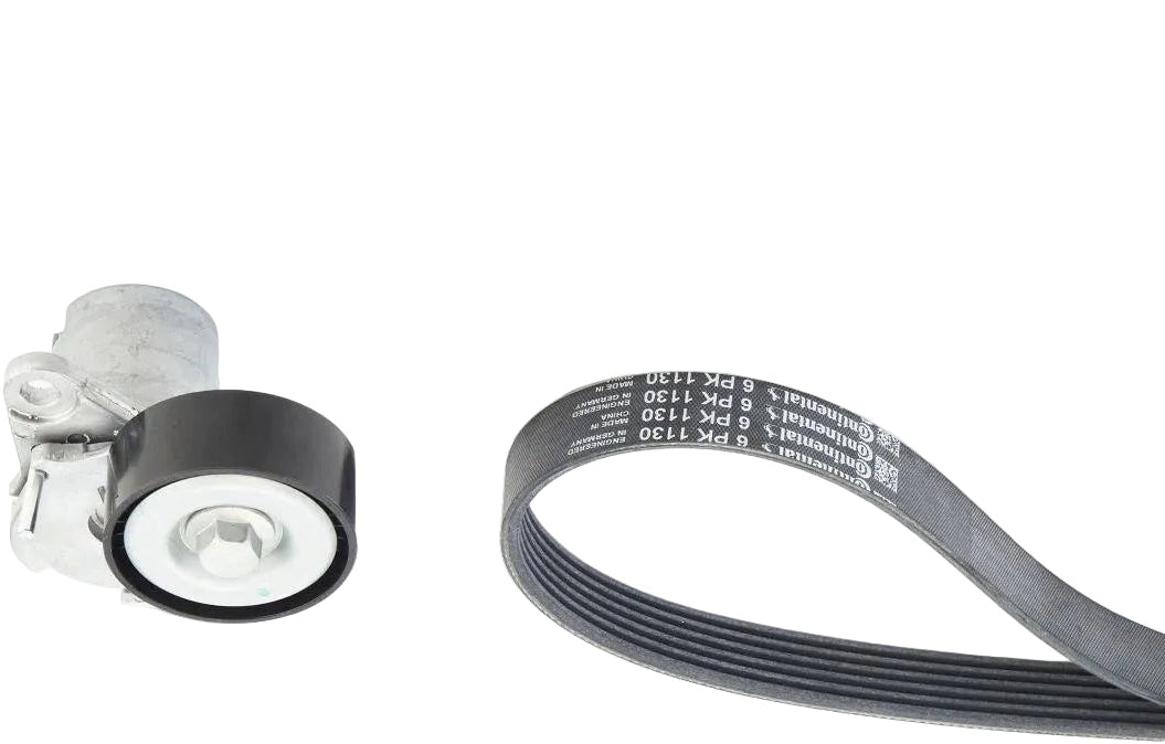 Multi RIB Belt Kit 6PK1130K3 Compatible With AUDI A3 Convertible, A3 Limousine, A4 B8, A4 B9, A6 C7, Q2, Q3 Sportback, Q5 (FYB, FYG), Q7 (4MB, 4MG, 4MQ), TT (FV3, FVP) (CONTINENTAL)