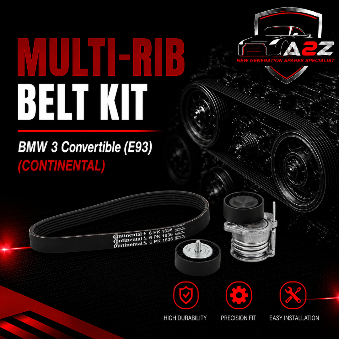 Multi Rib Belt Kit 6PK1836K1  11287790450  11288477780 7790450 8477780 Compatible With BMW 3 Convertible (E93) (CONTINENTAL)