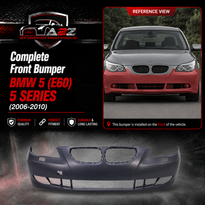 Front Bumper 51117178076 51117111739 51117178079 Compatible With BMW 5 (E60) 5 SERIES (2006-2010) Tag No.412