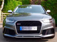 RS6 Black And Chrome Honeycomb Show Grill Compatible With Audi = A6 (2017-18) Tag No.67