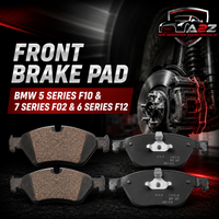 Front Brake Pad 34116775318 2504501 P06076 Compatible With BMW 5 Series F10 & 7 Series F02 & 6 Series F12