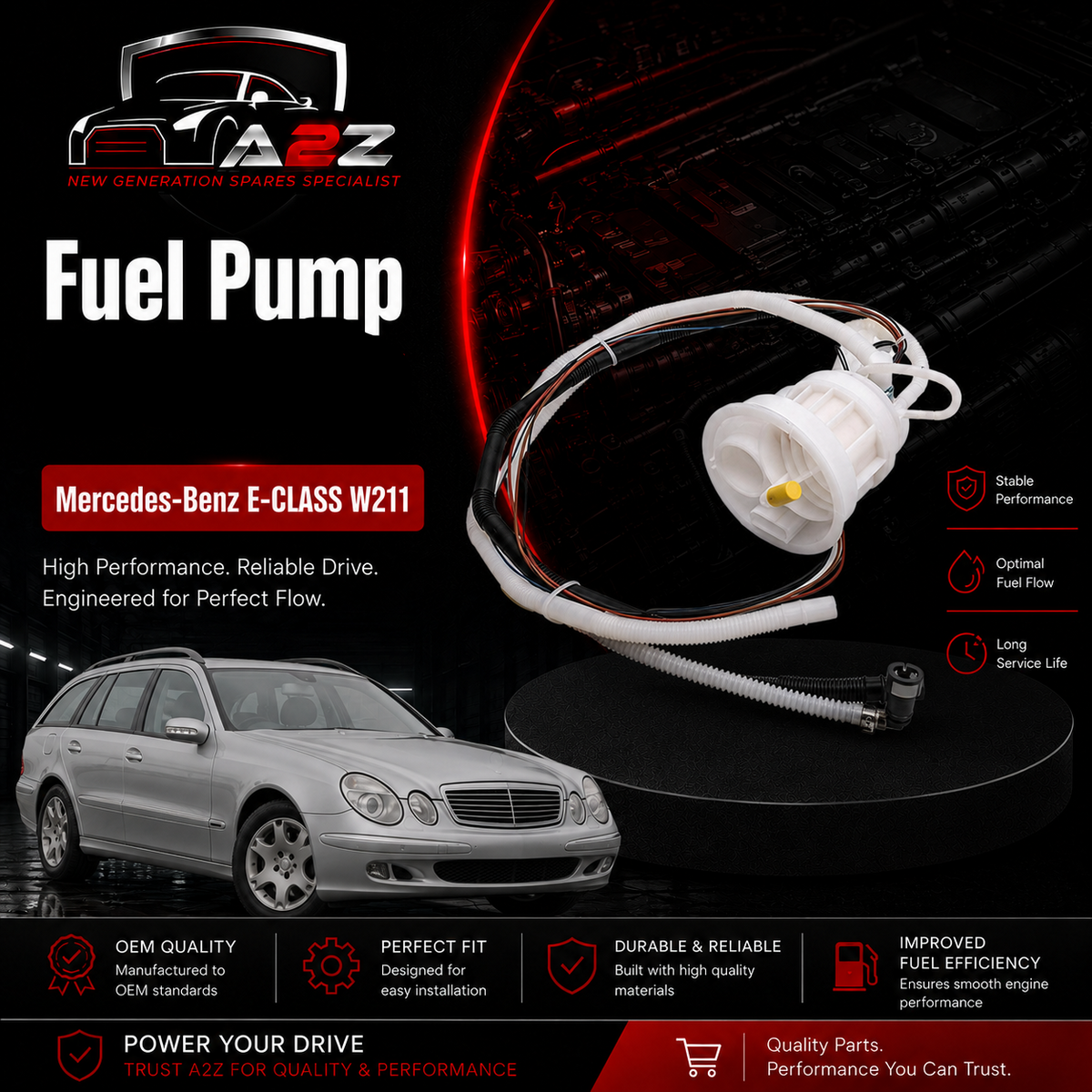 Fuel Pump 2114703994 A2114703994 Compatible With Mercedes Benz E-CLASS W211 Tag No.42