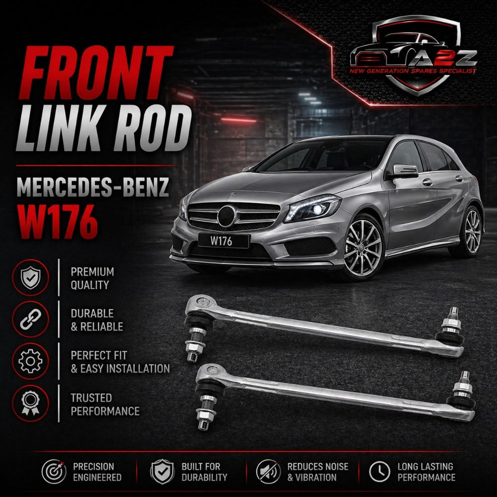 Front Axle Sway Bar End Stabilizer Link Right & Left 2463200689  Set Compatible With MERCEDES-BENZ A-CLASS (W176) & B-CLASS Sports Tourer (W246, W242) & CLA Coupe (C117) & GLA-CLASS (X156)