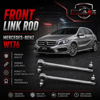 Front Axle Sway Bar End Stabilizer Link Right & Left 2463200689  Set Compatible With MERCEDES-BENZ A-CLASS (W176) & B-CLASS Sports Tourer (W246, W242) & CLA Coupe (C117) & GLA-CLASS (X156)