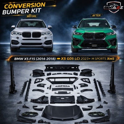 Complete Front & Rear Bumper Full Body Kit  Conversion Kit Compatible With BMW X5 F15 (2014-2018) To X5 G05 Lci 2023+ M Sports X5 Style Upgrade (Shipping Cost Not Included)