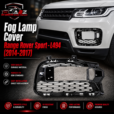 Fog Lamp Cover Right LR045033 & Left LR045034 Compatible With Land Rover Range Rover Sport - L494 (2014-2017) Tag No.614 (2014-2017)