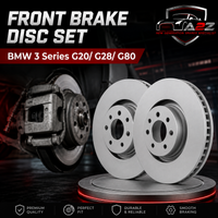 Front Brake Disc Set 34206877213 34206877225 34206880071 Compatible With BMW 3 Series G20/ G28/ G80 (ALBRO)