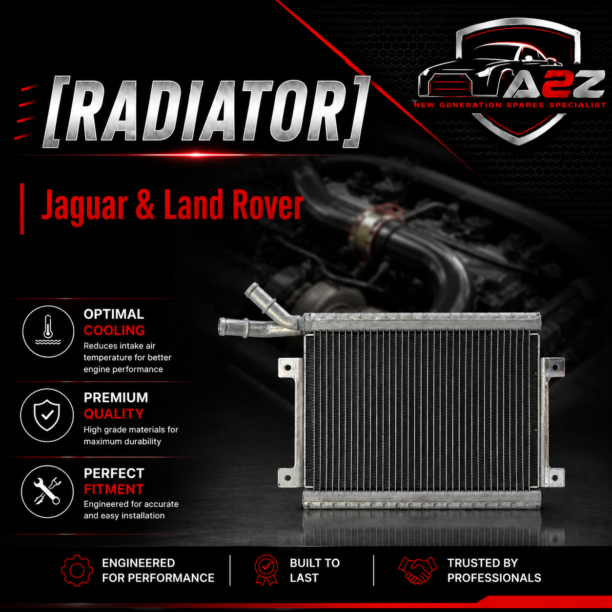 Radiator C2D23154 Compatible With Jaguar & Land Rover