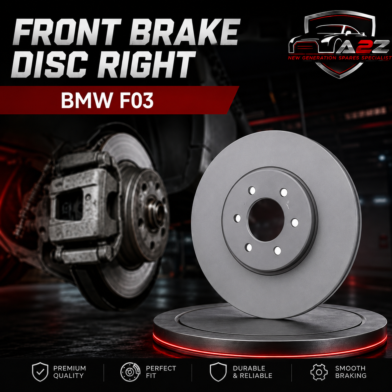 Front Brake Disc Right 34116786632 Compatible With BMW F03