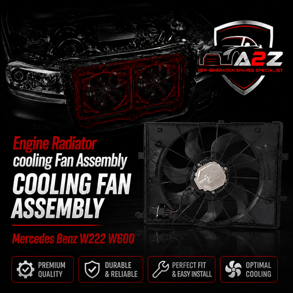 Electric Radiator Cooling Fan Assembly 0999065501 Compatible With Mercedes Benz W222 W600