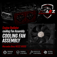 Electric Radiator Cooling Fan Assembly 0999065501 Compatible With Mercedes Benz W222 W600