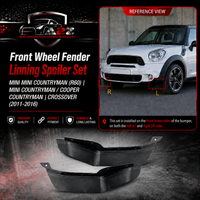 Front Choke Lip Left 51119802643 Right 51119802644 Compatible With MINI MINI COUNTRYMAN (R60) | MINI COUNTRYMAN / COOPER COUNTRYMAN | CROSSOVER
