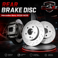 Rear Brake Disc Set 2204230112 Compatible With Mercedes Benz W220 W215