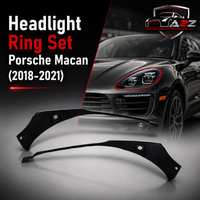 Headlight Ring Set Left 95B807173C 1E0 & Right 95B807174C 1E0 Compatible With Porsche Macan (2018-2021) Tag No.302
