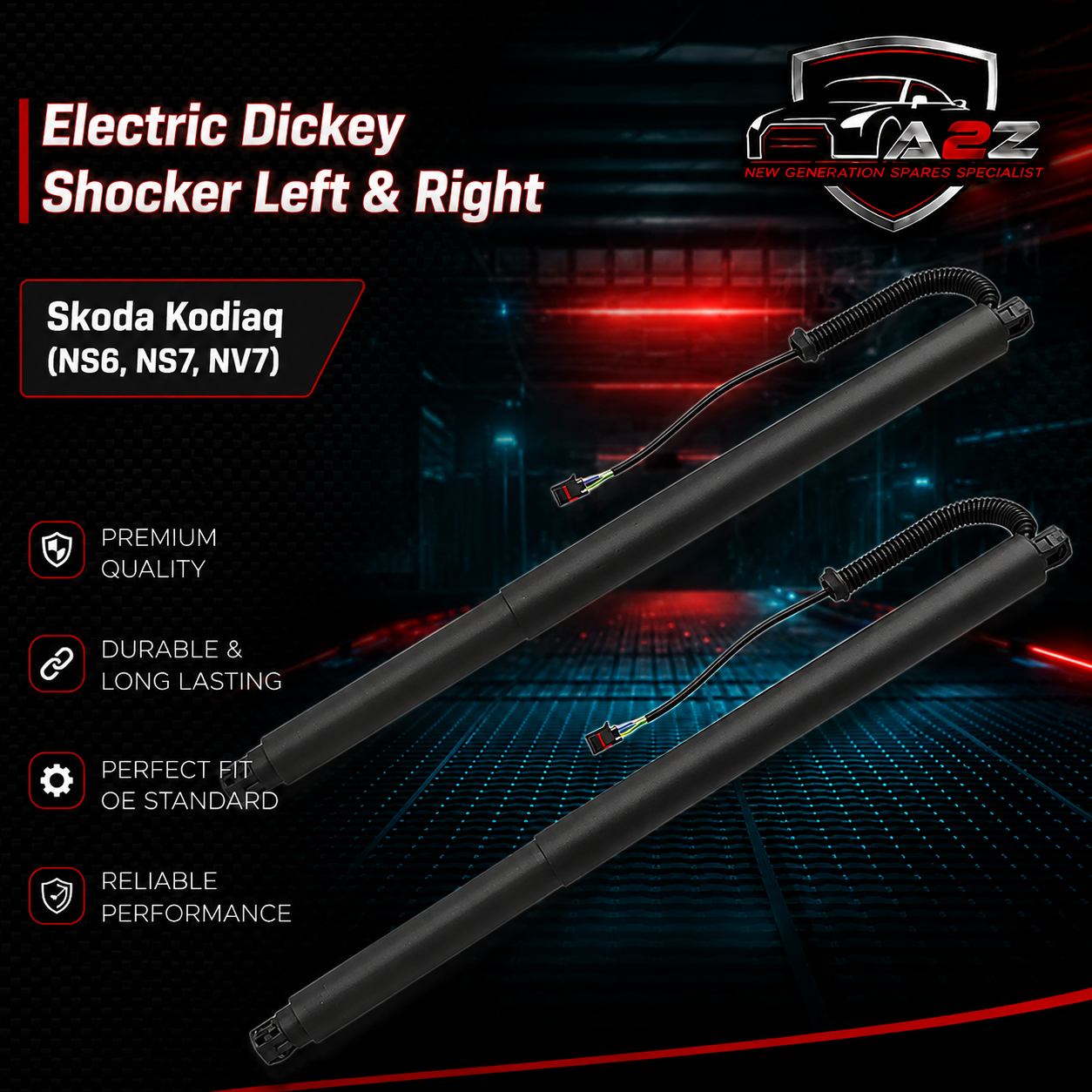 Electric Dickey Shocker Left/Right 565827851 Compatible With Skoda Kodiaq (NS6, NS7, NV7)