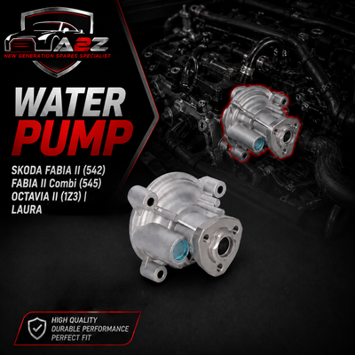 Water Pump WPS3003 03C121005S & 03C121005K & 03C121005B & 03C121005C & 03C121005D Compatible With SKODA FABIA II (542) FABIA II Combi (545) OCTAVIA II (1Z3) | LAURA (CONTINENTAL)