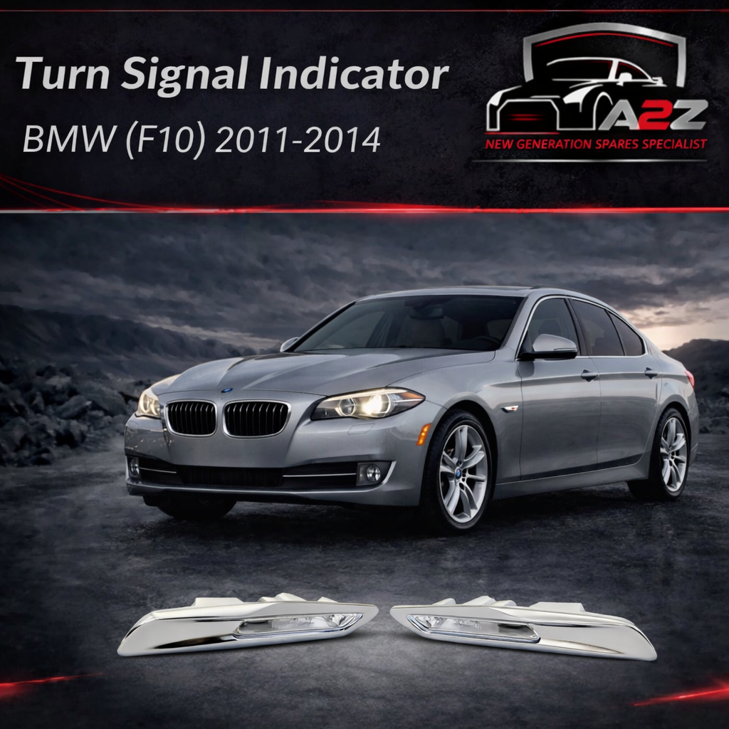 Additional Turn Indicator Lamp Left 63137154167 & Right 63137154168 Compatible with BMW 5 Series (F10) 2011-2014 Tag-FBL-01