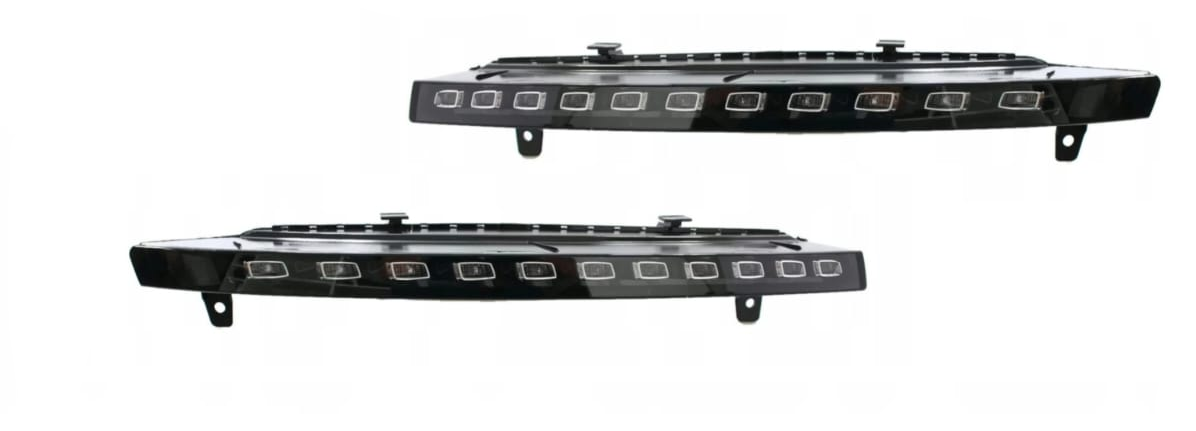Fog Lamp (DLR) Set Left 4L0953041E & Right 4L0953042E Compatible With Audi Q7 S (2010-15) Tag NO.175