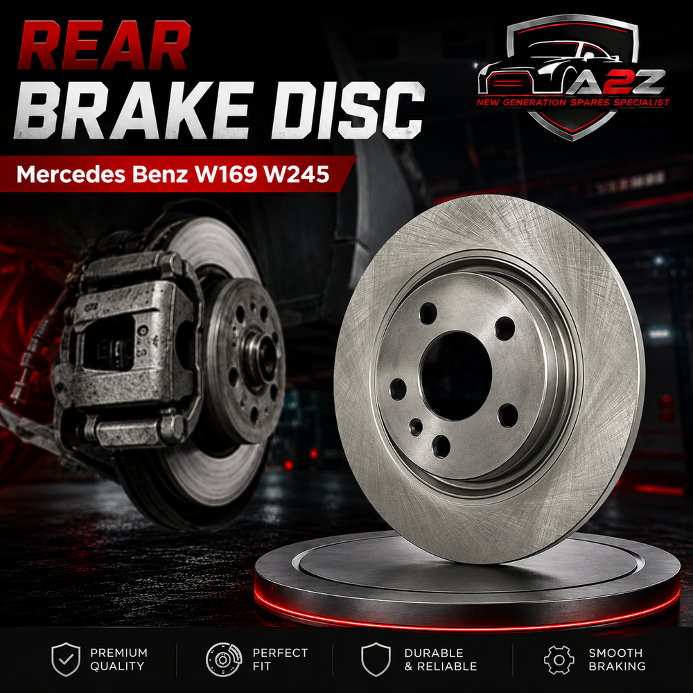 Rear Brake Disc 1694230312 Compatible With Mercedes Benz W169 W245