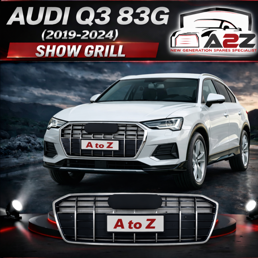 Glossy Grey Show Grill 83G853651APRN4  83G853651ARN4 Compatible With Audi Q3 83G (2019-2024) Tag No.136
