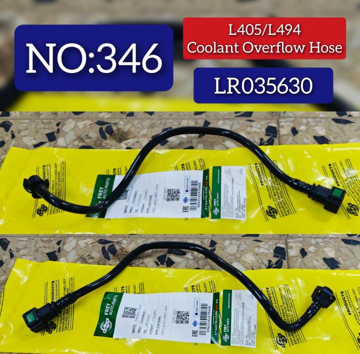 Radiator Water Hose LR035630 Compatible With  LAND ROVER DISCOVERY V (L462) & RANGE ROVER IV (L405) & RANGE ROVER SPORT II (L494) Tag No.346
