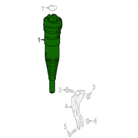 Front Electric Shock Absorber Strut 80A413029 9Y0413031B Compatible With  AUDI Q5 (FYB, FYG) (2017-22)