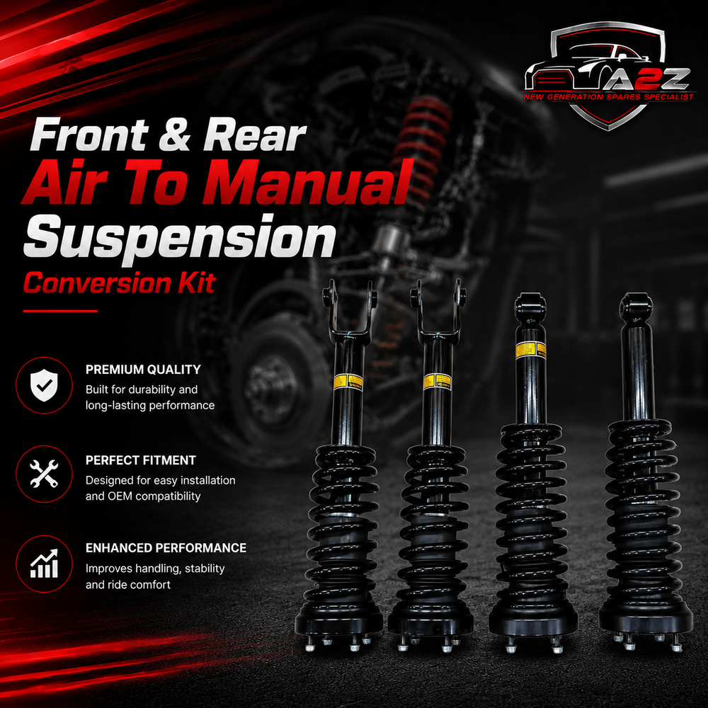 Front & Rear Air To Manual Suspension Conversion Kit (Set Of 4) C2C41347 C2C41346 Compatible With Jaguar XJL (2003-2009)