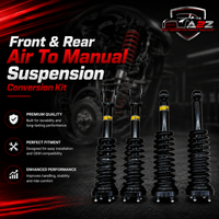 Front & Rear Air To Manual Suspension Conversion Kit (Set Of 4) C2C41347 C2C41346 Compatible With Jaguar XJL (2003-2009)