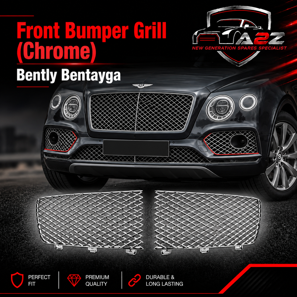 Front Bumper Grill ( Chrome ) Left 36A853683 & Right 36A853684 Compatible With Bently Bentayga