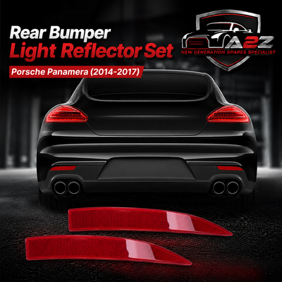 Rear Bumper Light Reflactor Set Left 97063148701 & Right 97063148801 Compatible With Porsche Panamera (2014-2017) Tag No.177