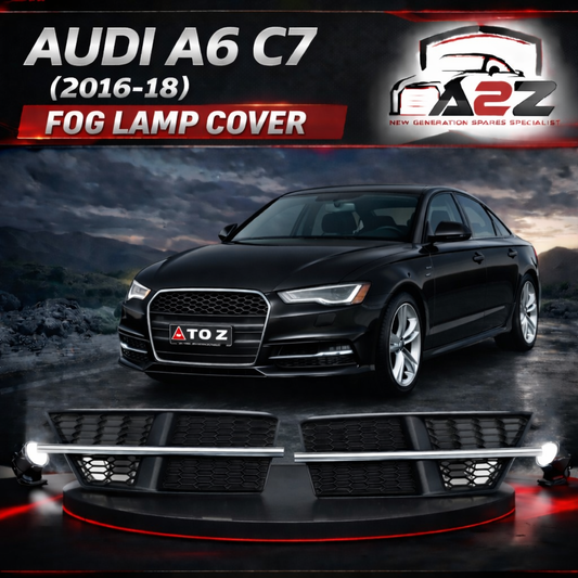 Fog Lamp Cover Compatible With AUDI A6 C7 2016-2018 Fog Lamp Cover Left 4G0807681AN & Right 4G0807682AN 4GD807681A Tag-FC-37 Fog No.37 (2016-18)