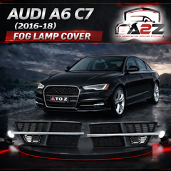 Fog Lamp Cover Compatible With AUDI A6 C7 2016-2018 Fog Lamp Cover Left 4G0807681AN & Right 4G0807682AN 4GD807681A Tag-FC-37 Fog No.37 (2016-18)