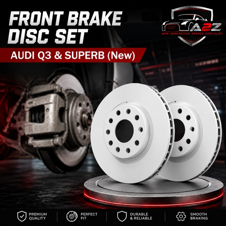 Front Brake Disc Set 5Q0615301F 5QM615301A 5C0615301E 5C0615301B Compatible With AUDI Q3 & SUPERB (New)