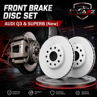 Front Brake Disc Set 5Q0615301F 5QM615301A 5C0615301E 5C0615301B Compatible With AUDI Q3 & SUPERB (New)
